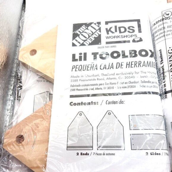 The Home Depot Lil Toolbox Kids Workshop Lot Of 2 -New + Sealed - Picture 5 of 6